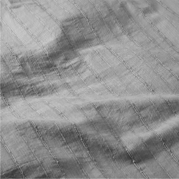 HEARTH & HAND NWT washed loop stripe duvet bedding set -full/queen -gray - Picture 3 of 7